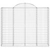 vidaXL kaarekujulised gabioonkorvid 18 tk, 200x50x160/180 cm, raud