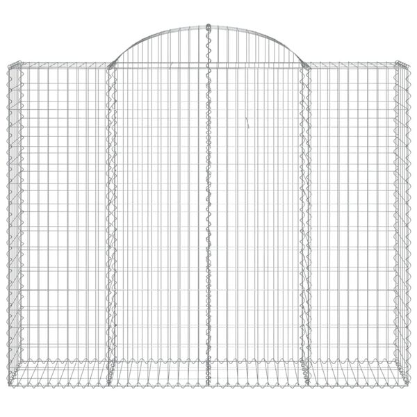 vidaXL kaarekujulised gabioonkorvid 18 tk, 200x50x160/180 cm, raud