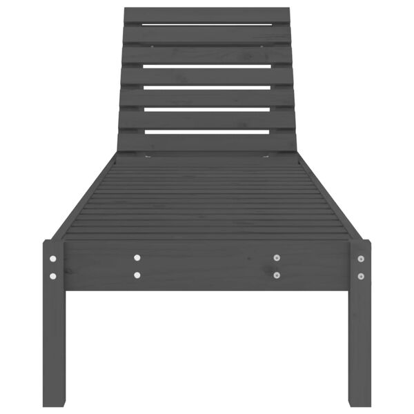 vidaXL lamamistoolid 2 tk, hall, 199,5x60x74 cm männipuit