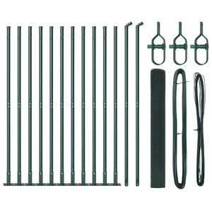 vidaXL Keevitatud Traat Aed Betoonalusega 25 x 0,8 m (L x K)