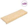 vidaXL trepimatid 20 tk 65 x 21 x 4 cm kreemjad ristkülikukujulised servad