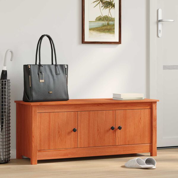 vidaXL Kinga kapp Vahapunane 110 x 38 x 45,5 cm Tahke m&auml;nd