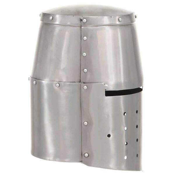 vidaXL keskaegse rüütli kiiver, jäljend, LARP, hõbedane, teras