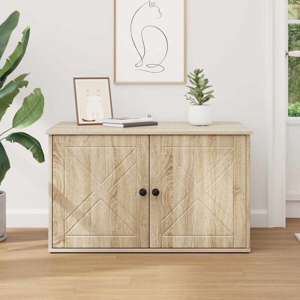 vidaXL Kassi Maja Sonoma 85 x 55 x 50,5 cm Tehispuit