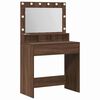 vidaXL Riietumislaud Pruun tamme 75,5 x 41 x 135 cm Tehispuit