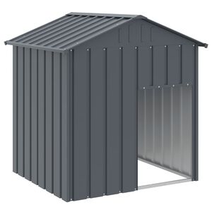 vidaXL koerakuut katusega, antratsiithall, 117x103x123 cm, teras