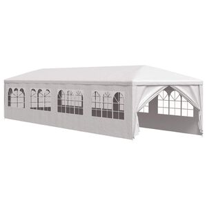 vidaXL aiatelk, 3 x 12 m, valge