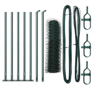 vidaXL Keevitatud Traat Aed Betoonalusega 10 x 0,8 m (L x K)