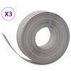 vidaXL aiapiirded 3 tk, hall, 10 m, 15 cm, pol&uuml;et&uuml;leen