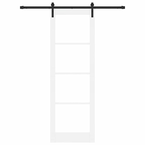 vidaXL Libisev uks ORKDAL Valge ja must 78 x 232 cm