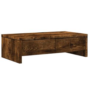 vidaXL sahtlitega monitorialus suitsutatud tamm 50x27x15 cm, tehispuit
