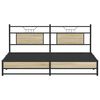 vidaXL metallist voodiraam ilma madratsita Sonoma tamm 183x213 cm