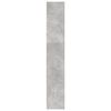vidaXL raamaturiiul, betoonhall, 80x24x143 cm, tehispuit
