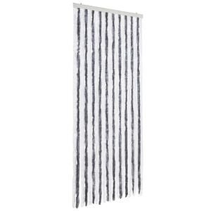 vidaXL putukakardin hall ja valge, 90 x 220 cm, &scaron;enill