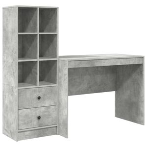vidaXL Laud Betoonhall 145.5 x 50 x 127 cm 2 tk