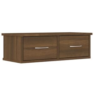 vidaXL seinakapp, pruun tamm, 60 x 26 x 18,5 cm, tehispuit