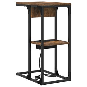 vidaXL &Ouml;&ouml;lambi kapp Suitsetatud tamm 41,5 x 26 x 60,5 cm Tehispuit