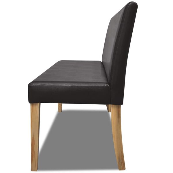 vidaXL pink 139,5 cm, tumepruun, kunstnahk