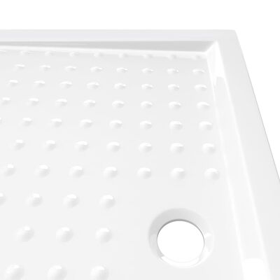 vidaXL dušialus täppidega, valge, 70 x 100 x 4 cm, ABS