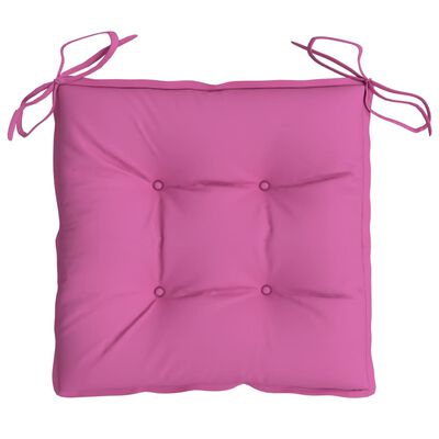 vidaXL tooli istmepadjad 2 tk, roosa, 40 x 40 x 7 cm kangas