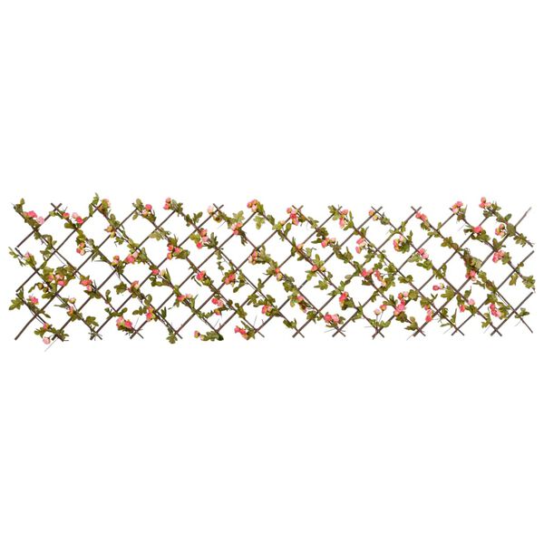 vidaXL kunst luuderohuga pikendatav võre, tumeroosa, 180 x 70 cm