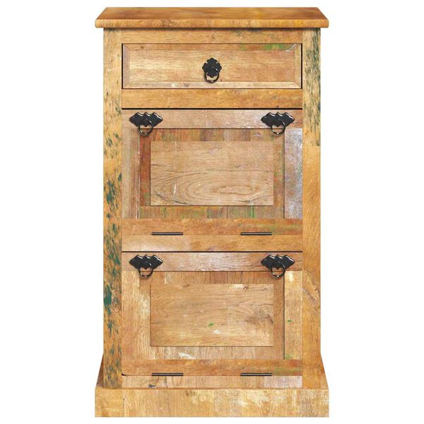 vidaXL 4-korruseline jalatsikapp sahtliga, taastatud puit