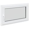vidaXL Keldriakendus RISOR 100 x 60 cm PVC ja klaas Valge