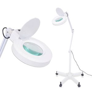 Suurendusklaasiga lamp jalaga