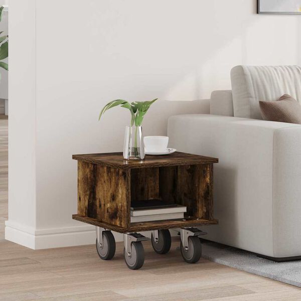 vidaXL Telerialus Suitsetatud tamm 37 x 35 x 35 cm Tehispuit