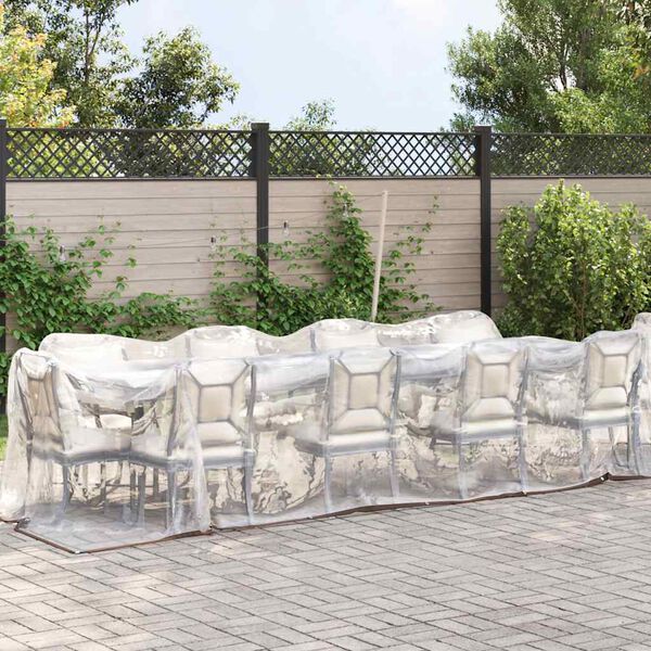 vidaXL L&auml;bipaistev Present aasadega 2x12 m Pol&uuml;et&uuml;leen