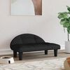 vidaXL päevavoodi, must, 70x52x30 cm, samet