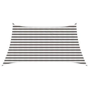 vidaXL P&auml;ikesetelgi sail Helehall ja valge 3 / 4 x 2 m HDPE