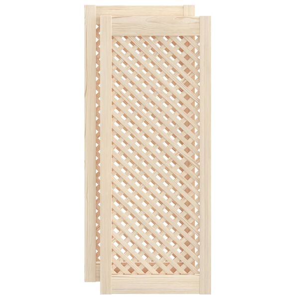 vidaXL kapiuksed, v&otilde;rega disain 2 tk, 39,5 x 99 cm, m&auml;nnipuit