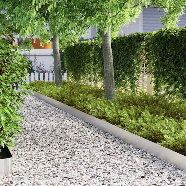 vidaXL Murupiire 4 pcs H&otilde;bedane 450 x 0.05 x 15 cm Roostevaba teras