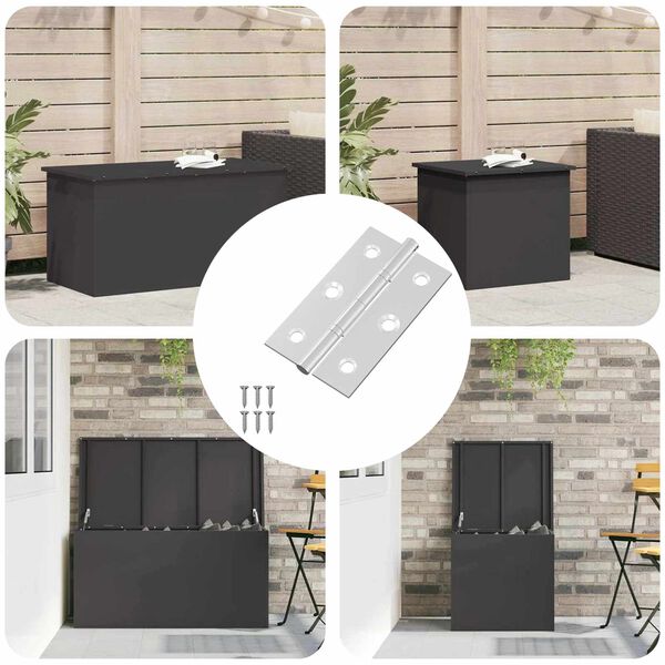 vidaXL Hing &Uuml;ksv&auml;rviline 12 pcs H&otilde;bedane 58 x 35 x 1 mm Teras