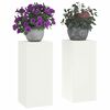vidaXL Taimede alus 2 pcs Valge 24 x 24 x 55 cm Teras