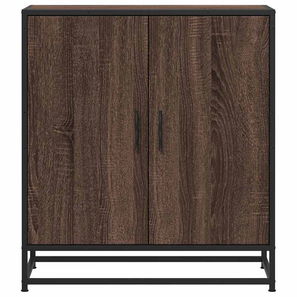 vidaXL puhvetkapp pruun tamm 68x35x76 cm Engineered Wood and Metal