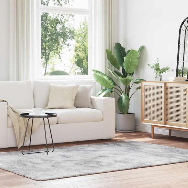 vidaXL kõrge narmaga Shaggy vaip, NAVARRA, hõbehall, 160x230 cm