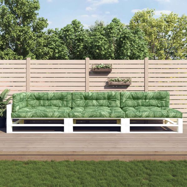 vidaXL euroaluse istmepadjad 7 tk, lehemustriga, kangas