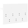 vidaXL Seinale kinnitatav riidepuu Valge 60 x 40 x 12 cm Tehispuit