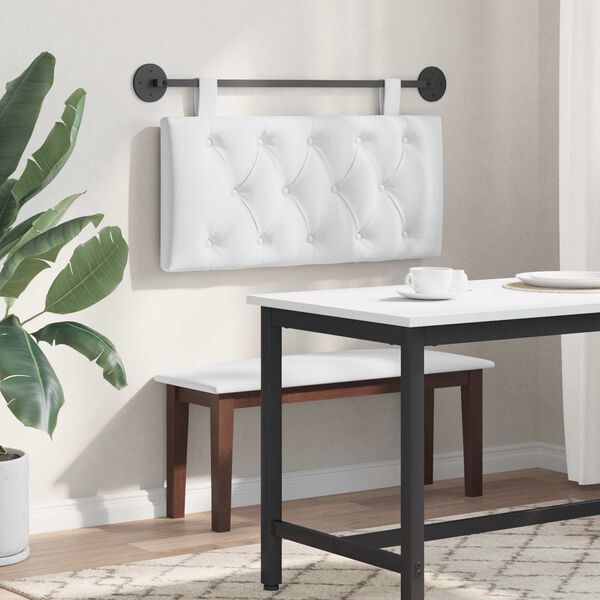 vidaXL Rippuv Peatoe Seinale kinnitatav Valge 100 x 55 x 7 cm kangas