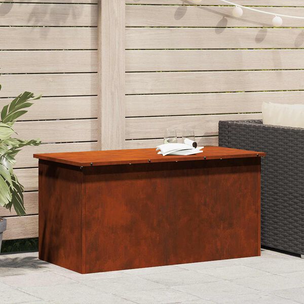 vidaXL V&auml;lis&auml;ilituskast Rooste 100 x 50,5 x 50 cm Teras