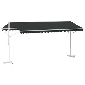 vidaXL Iseseisev varikatus Antratsiit 5 x 3 m Pol&uuml;ester