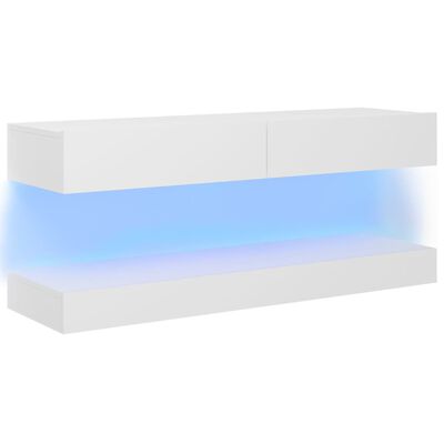 vidaXL telerialus LED-tuledega, valge, 120 x 35 cm