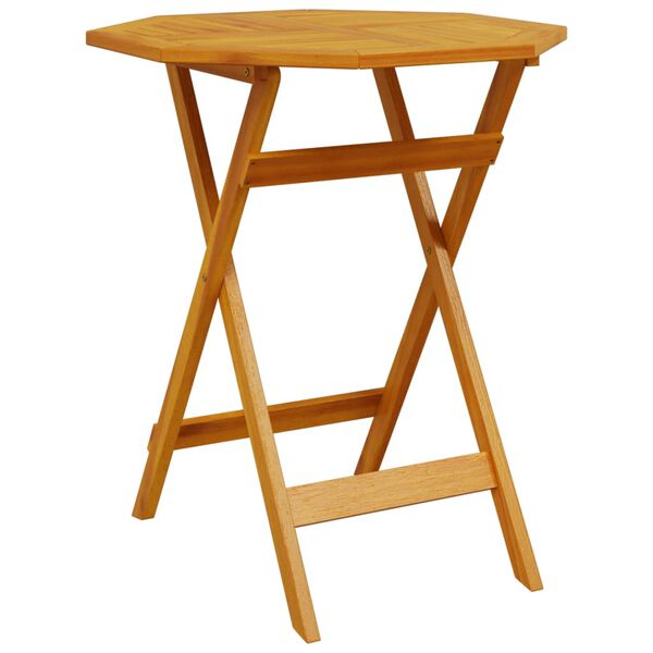 vidaXL kokkupandav aialaud, Ø70 x 75 cm, akaatsiapuit