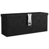 vidaXL hoiukast, must, 50 x 15 x 20,5 cm, alumiinium