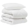 vidaXL Suletekk padjaga 2 pcs Valge Mikrofiiber