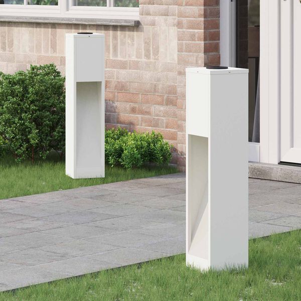 vidaXL P&auml;ikese Led Rada Valgus 2 pcs Valge K&uuml;lmvaltsitud teras