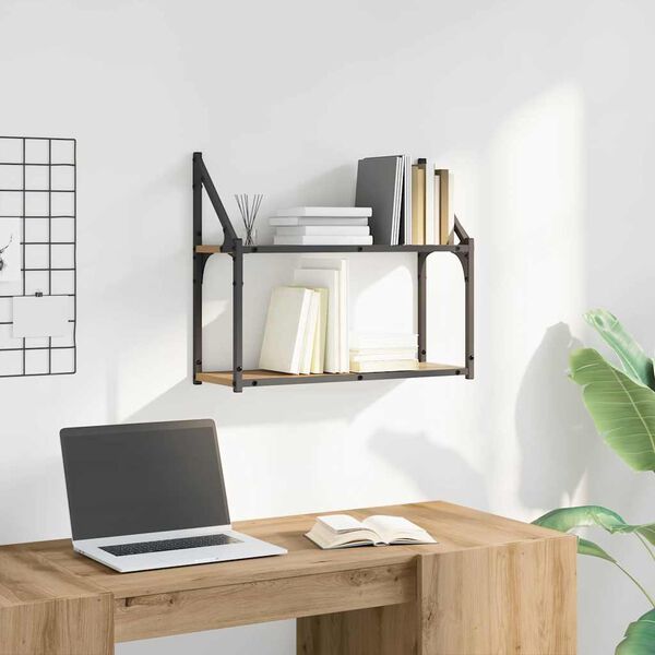 vidaXL Seinariiul riiuliga käsitöötamm 60 x 21 x 51 cm Tehispuit