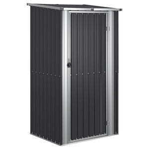vidaXL aiakuur, hall, 118,5x97x209,5 cm, tsingitud teras